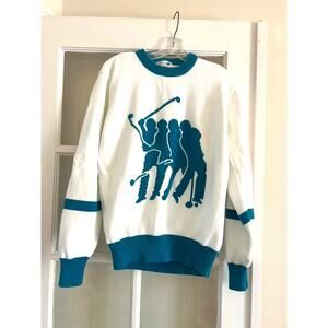 Carmel Vintage Golf sweater - made in British Hong Kong NWOT